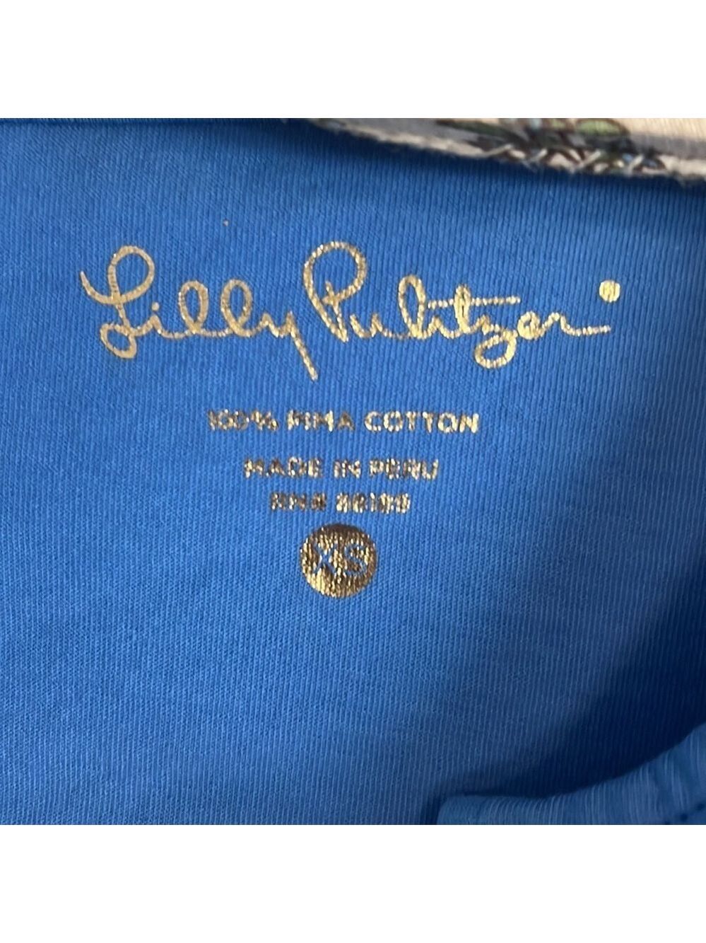 Lilly Pulitzer-Brewster Dress-Blue-size XS-EUC - Picture 4 of 11